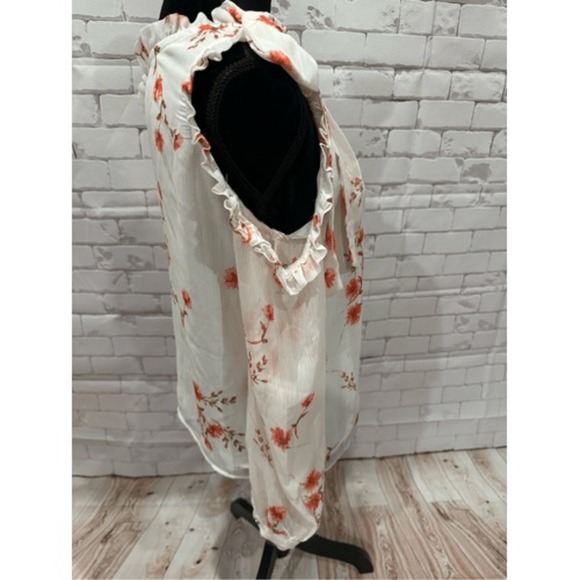 CeCe off shoulder bow blouse size xs - Picture 2 of 7